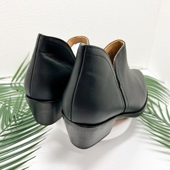 Nisolo Mia Everyday Black Leather Water Resistant Heeled Ankle Bootie 7.5 NWOB - Picture 6 of 12
